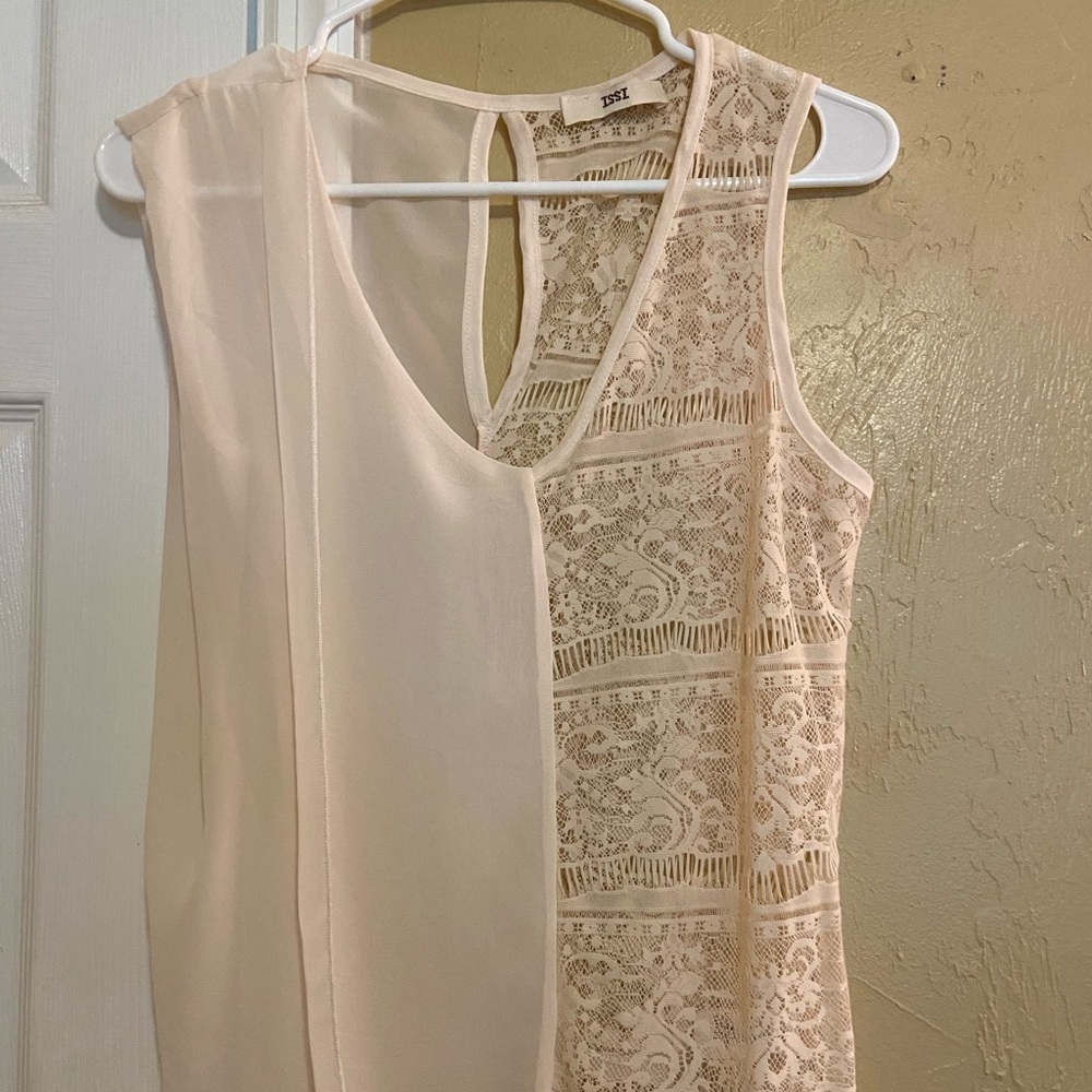 Cream Lacey Tunic Small